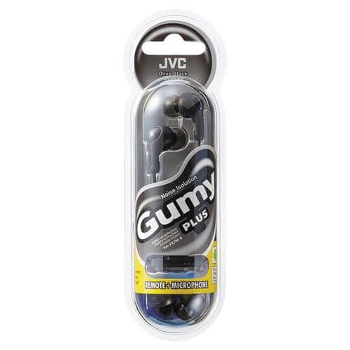 Ecouteurs intra-auriculaires embout plastique noir - JVC