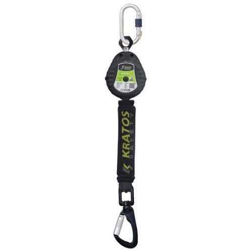 Antichute à rappel automatique sangle 2m Olympe S2 - Avec indicateur de chute - Kratos Safety