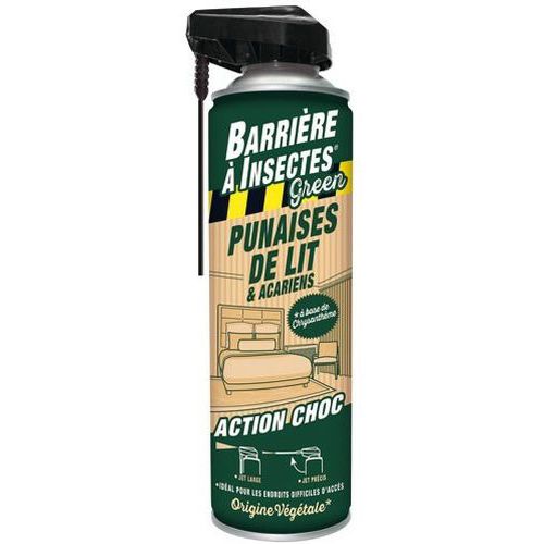 Aérosol punaise de lit acariens - 400ml - Barrière A Insectes Green