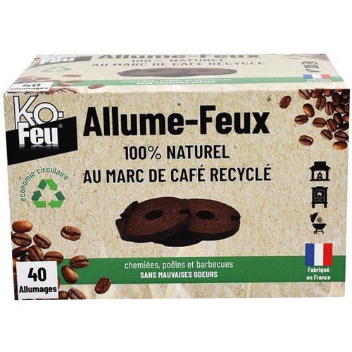 Allume feux au marc de café - Boîte de 40 - Kofeu