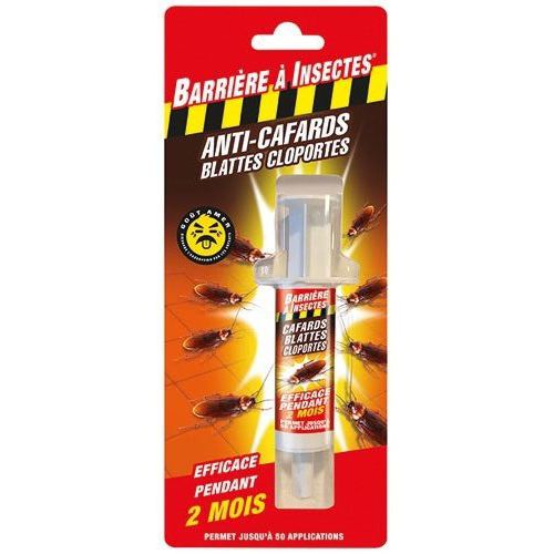 Anti-cafards cloportes en seringue - 10g - Barrière A Insectes