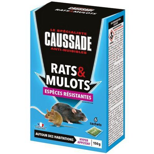 Grain rats et mulots espèces résistantes - 150g - Caussade