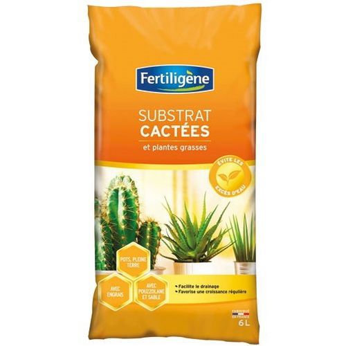 Substrat à cactées - 6L - Fertiligene