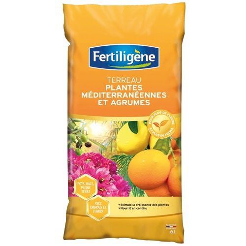 Terreau agrumes et plantes méditerranéennes - 6L - Fertiligene