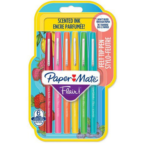 Stylo feutre Paper Mate Flair Scented parfumés assortis - Papermate