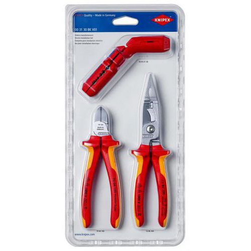 Lot de 3 outils électricité - Knipex