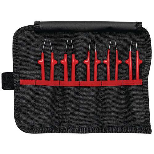 Jeu de 5 pinces brucelles isolées 1000V - Knipex