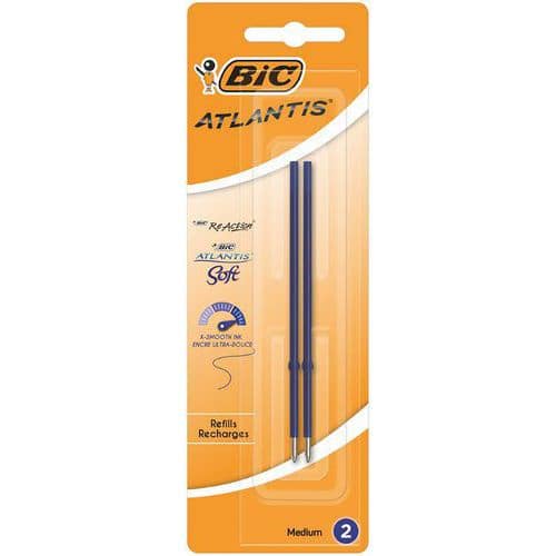 Recharge Bic Atlantis Soft - Pack de 2 - Bic