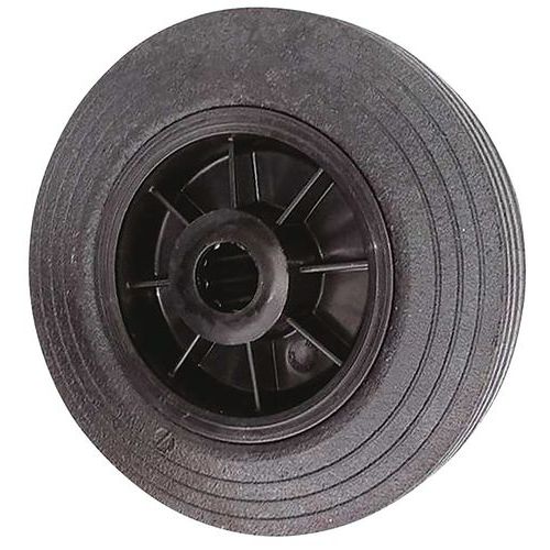 Roue en caoutchouc corps polypropylene - 100 kg - Guitel