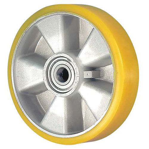 Roue en polyurethane corps aluminium - 550 kg - Guitel