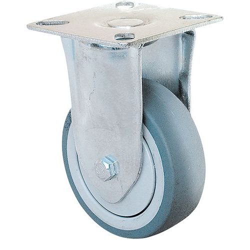 Roulette thermoplastique a platine fixe - 40 kg - Guitel