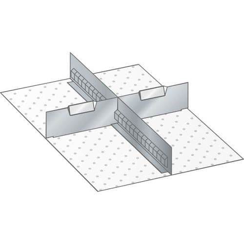 Kit matériel subdivision 18x27E (LxPxH) 306x459x50mm -Lista