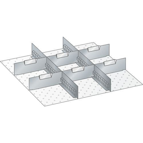 Kit matériel subdivision 27x27E (LxPxH) 459x459x150mm-Lista