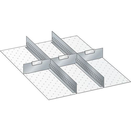 Kit matériel subdivision 27x36E (LxPxH) 459x612x75mm -Lista