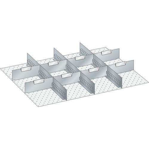 Kit matériel subdivision 36x27E (LxPxH) 612x459x50mm -Lista