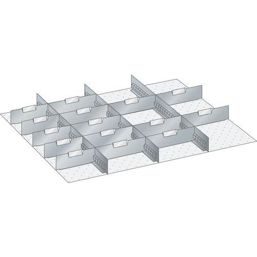 Kit matériel subdivision 45x36E (LxPxH) 765x612x75mm -Lista