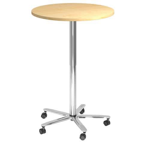 Table de réunion ronde 80cm réglable en hauteur