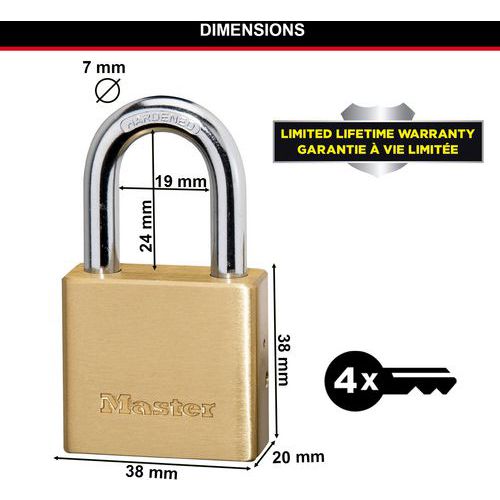 Cadenas à clés en laiton nº575 - Master Lock