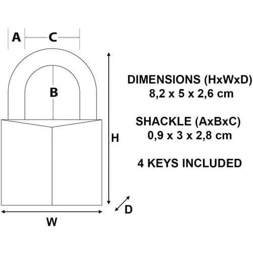 Cadenas à clés réversibles nº1155 - Master Lock