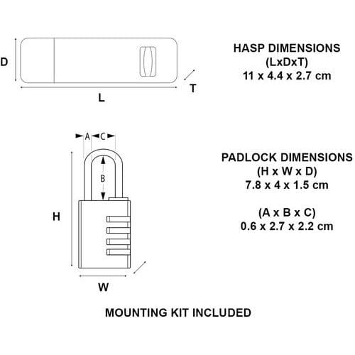 Cadenas à combinaison avec moraillon - Master Lock