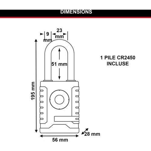 Cadenas Bluetooth extérieur 4401EURLHEC - Master Lock