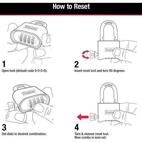 Cadenas à combinaison corps massif 175EURD - Master Lock