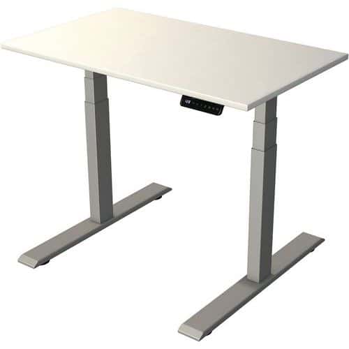 Bureau reglable Move 2 Silver electrique L 1000 x P 600 x H 630-1270mm