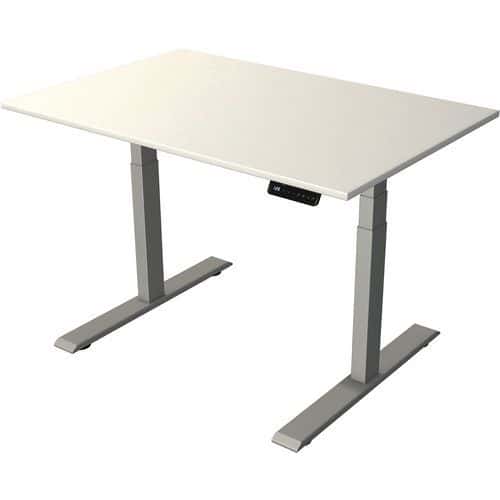 Bureau reglable Move 2 Silver electrique L 1200 x P 800 x H 630-1270mm