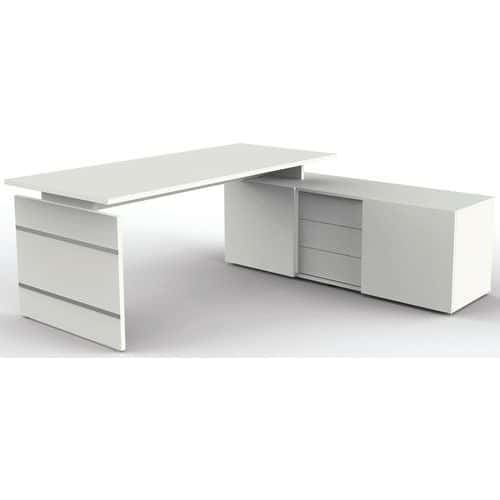 Poste de travail -  Stage One Form4 Bureau L 1800/buffet L 1600 mm