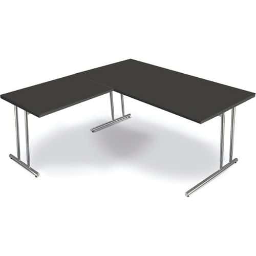 Bureau Artline - cadre cantilever L 1600 x P 800 +extension 1000 x 600