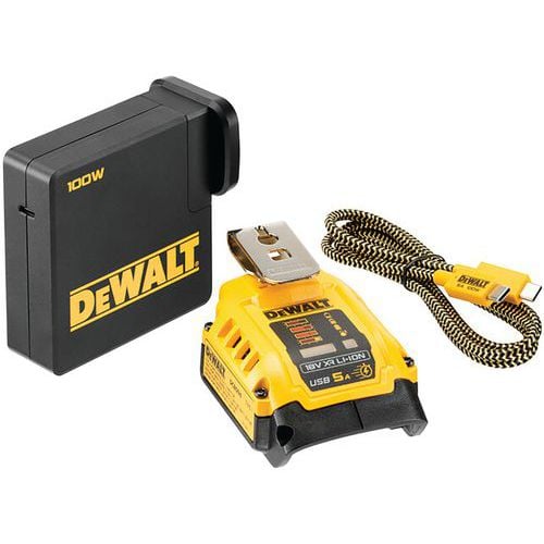 Adapteur avec chargeur USB pour batteries XR - Dewalt