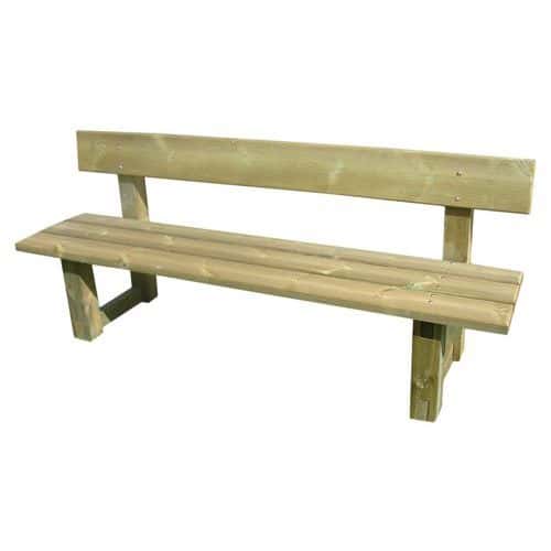 Banc 200 cm assise 3 lames pin C.I.H.B CIHB