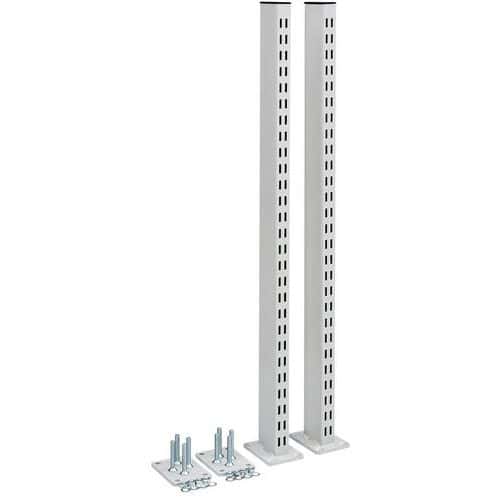 Paire de montants perforés sur platines hauteur 793 mm - Treston