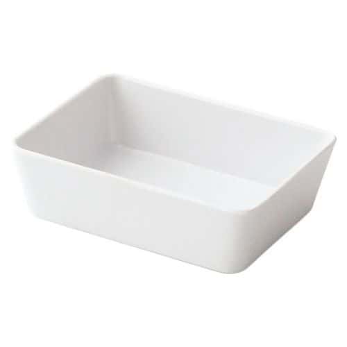 Lot de 10 barquettes 10 x 7,5 cm mélamine Plastorex