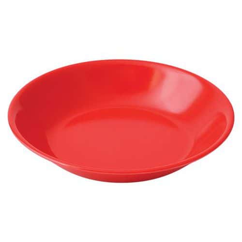 Lot de 10 assiettes à bouillie mélamine Ø 18,5 cm Plastorex