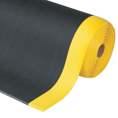 Tapis anti-fatigue en mousse Sof-Tred™ noir/jaune Notrax