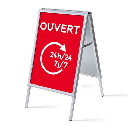 Stop-Trottoir A1 Ensemble Complet Ouvert 24/7 Rouge - Showdown Displays