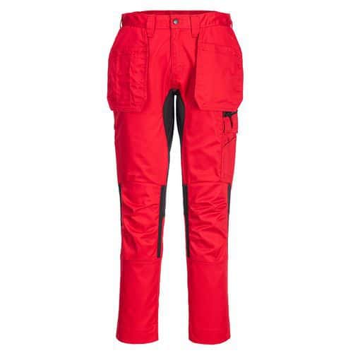 Pantalon stretch WX2 Holster Rouge foncé - Portwest