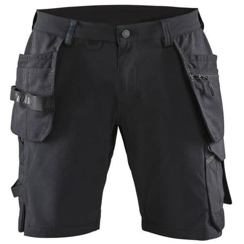 Short artisan à stretch 4D noir - Blåkläder