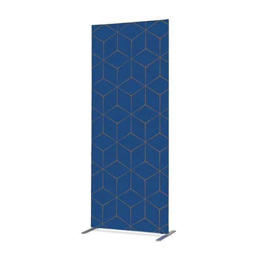 Cloison Deco En Tissu Hexagone Bleumarron - Showdown Displays