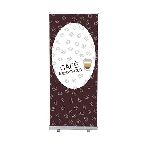 Roll-Banner Budget 85-200 Ensemble Complet Cafe a Emporter - Showdown Displays