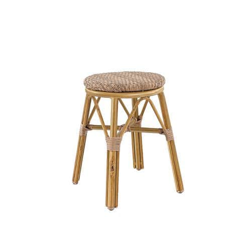 Tabouret Extérieur Empilable - En Aluminium Bamboo - Tressage - Brest