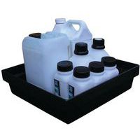 Bac de rétention en plastique pour paniers de lave-vaisselle 400 x 400 mm /  350 x 350 mm. - Transoplastshop