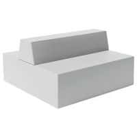 Canapé Ellipto 2 x 2 places simili cuir uni - SPOUF