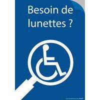 Autocollant - besoin de lunettes ?