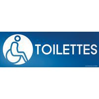 Panneau WC handicapé