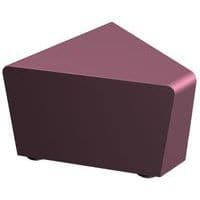 Pouf d'angle Maldiv enduit PVC Sokoa