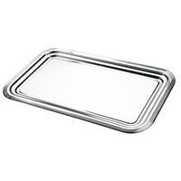 Plateau de service en inox 53 x 32,5 cm-Party plate