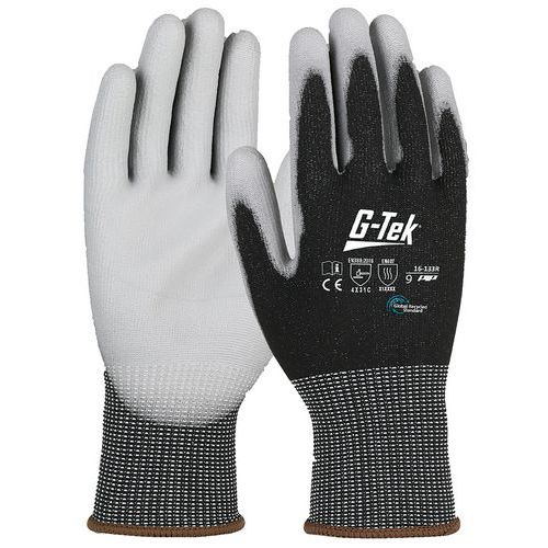 Gants Anticoupure G Tek Rx Enduction Pu En Plastique Recycl Pip Manutan Fr