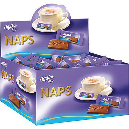 MILKA Minis, mignonnettes de chocolat au lait 20 pièces 200g pas cher 